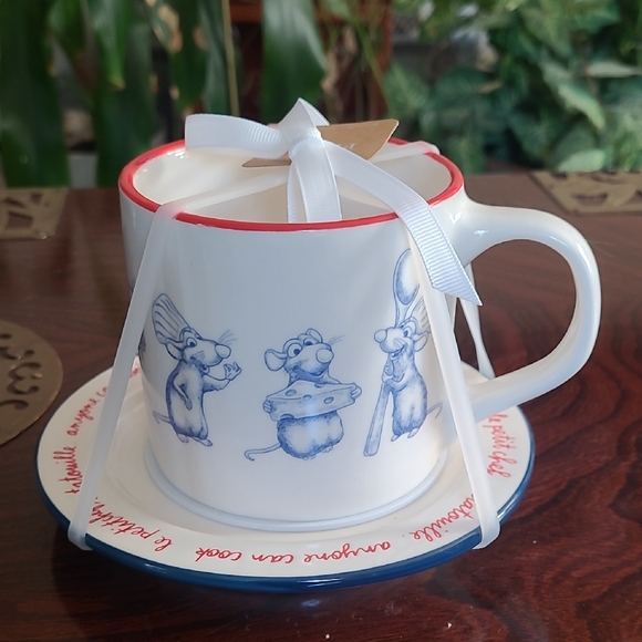 Rae Dunn Other - 💙❤️Rae Dunn Ratatouille Mug & Saucer